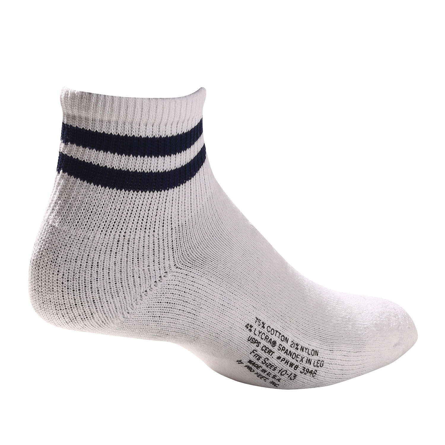 WHITE POSTAL ANKLE LENGTH SOCKS